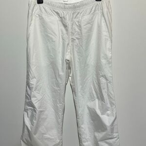 Puma Women's White Wide Leg‎ Elastic Waist Woven Track Pants Size Small NWT